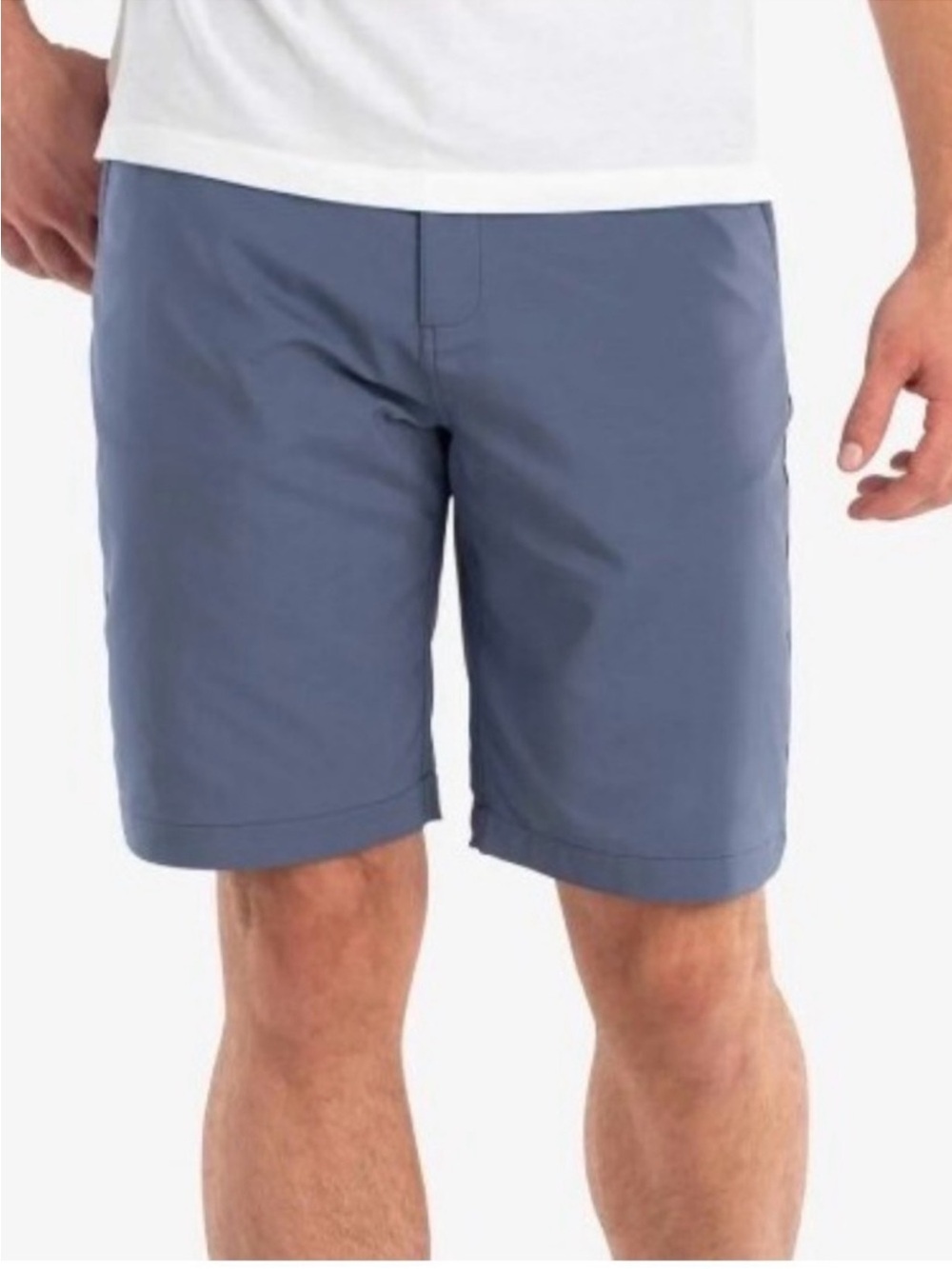Johnnie-O Mulligan Prep Performance Shorts Pacific Blue Mens 34 x 9 Stretch Golf
